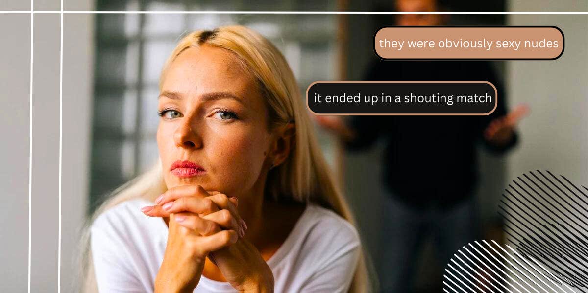 Woman Kicks Out Fiancé After Finding Questionable Photos Of The Nanny On His Phone upset woman in a couple