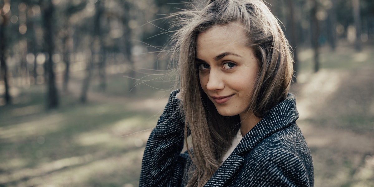 woman smiling