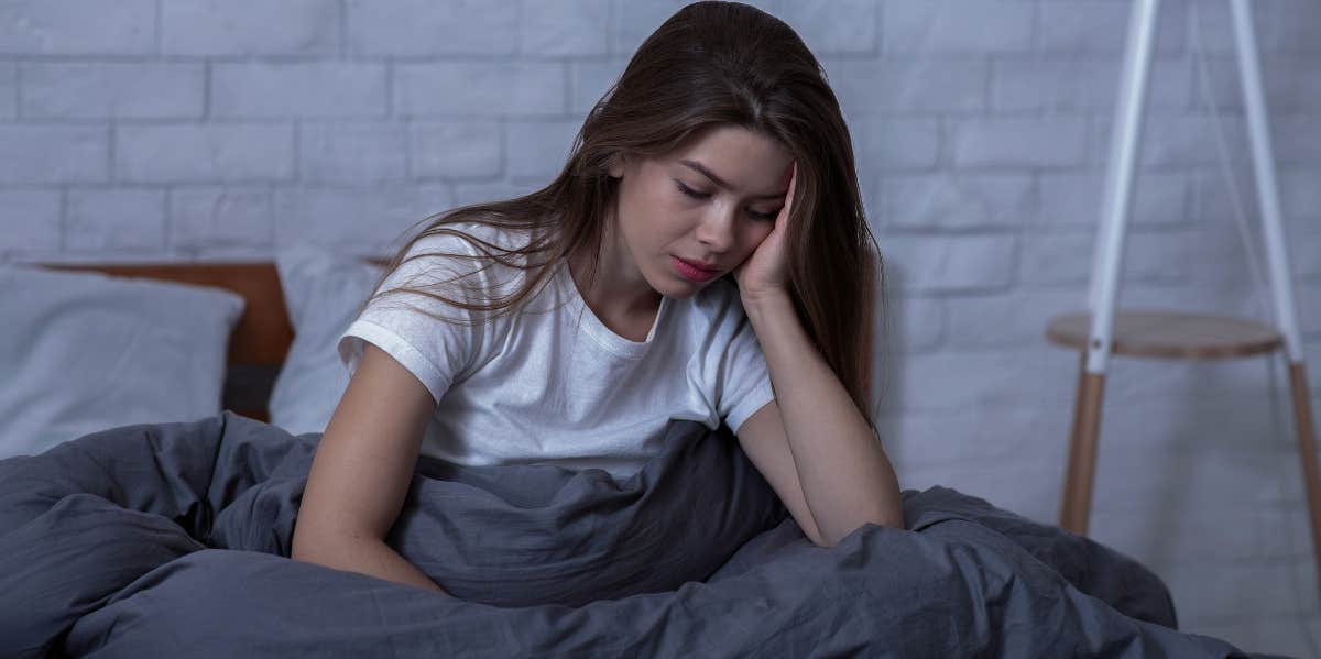 I Never Wanted To Die, I Just Wanted To Be Free depressed woman in bed