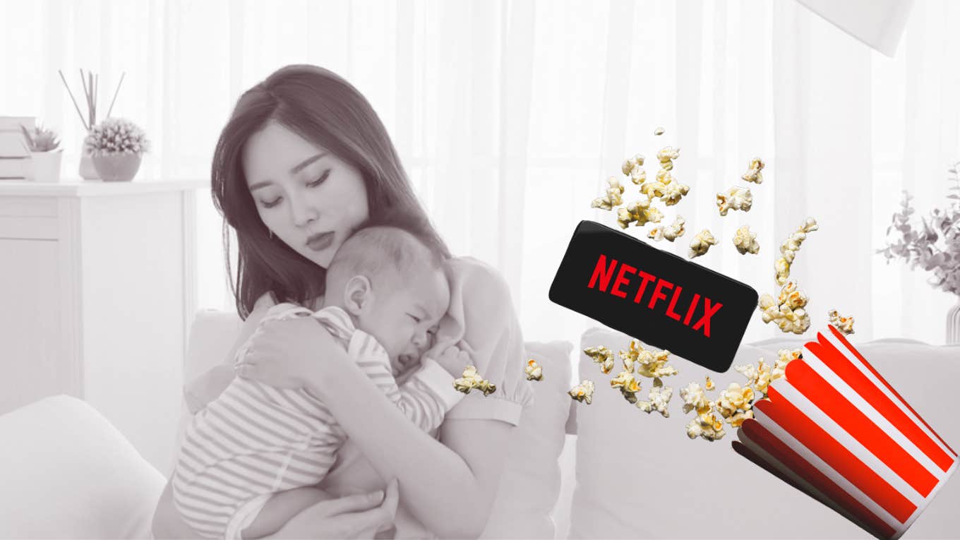 Mother Admits That She Regrets Having A Baby Because She Misses Watching Netflix new mom, netflix, baby, motherhood