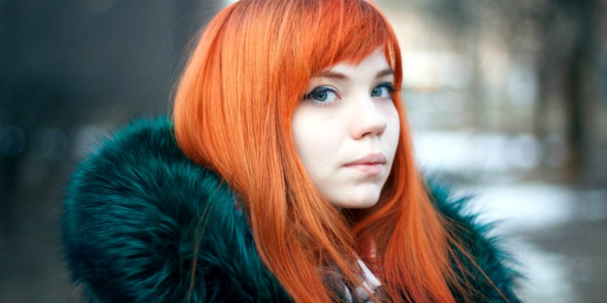 woman with red hair