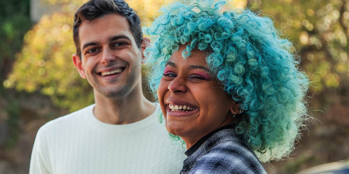 smiling couple