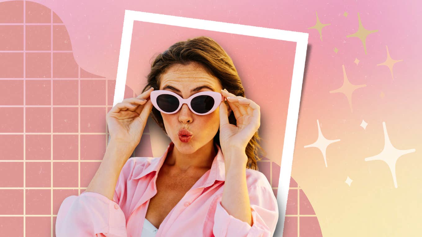 9 Tiny Ways To Stand Out — Even If You Have Zero Talent Woman in pink with sunnies