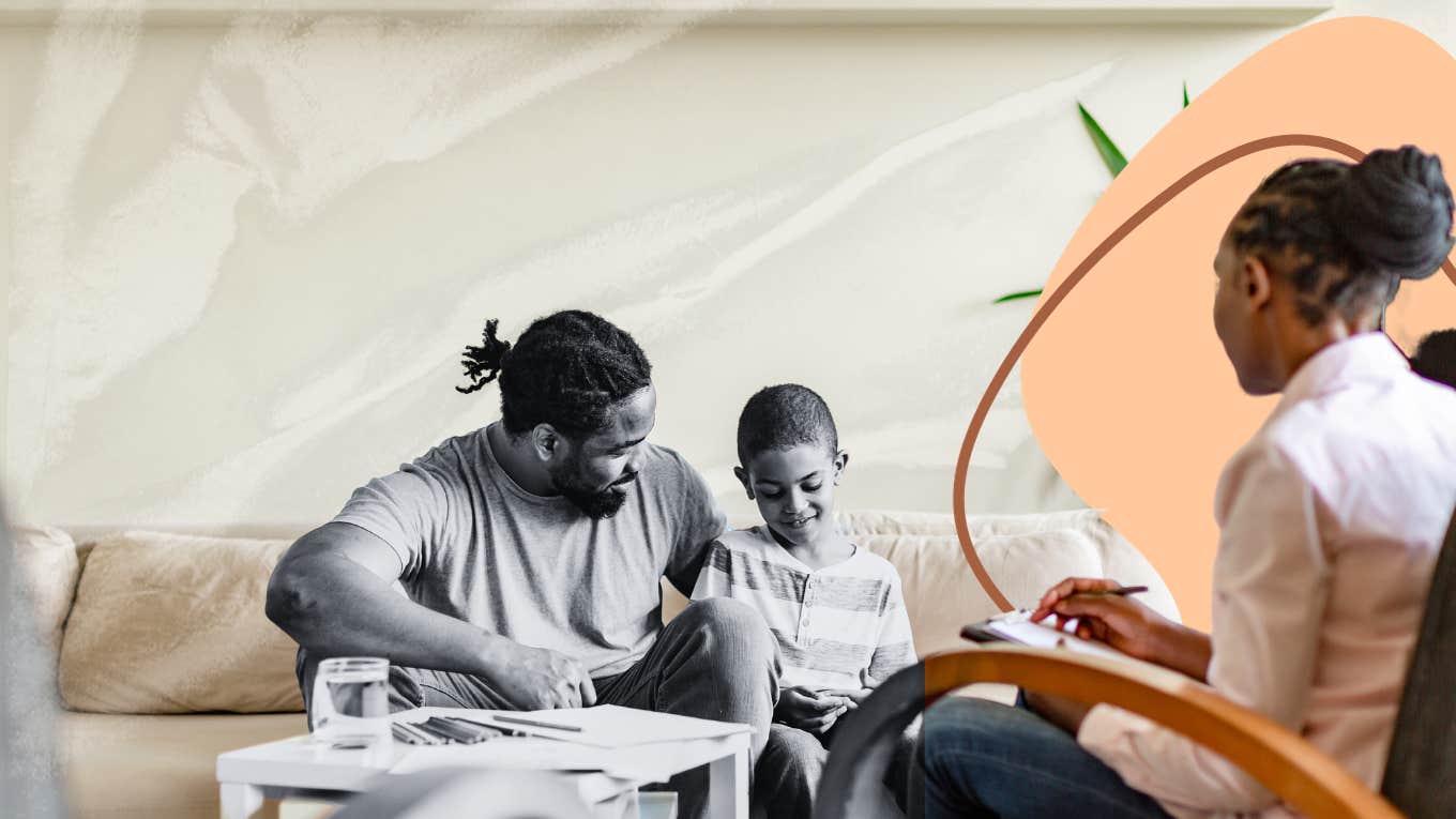 You Are Not A Bad Parent Because Your Child Is In Therapy Dad and son at therapy