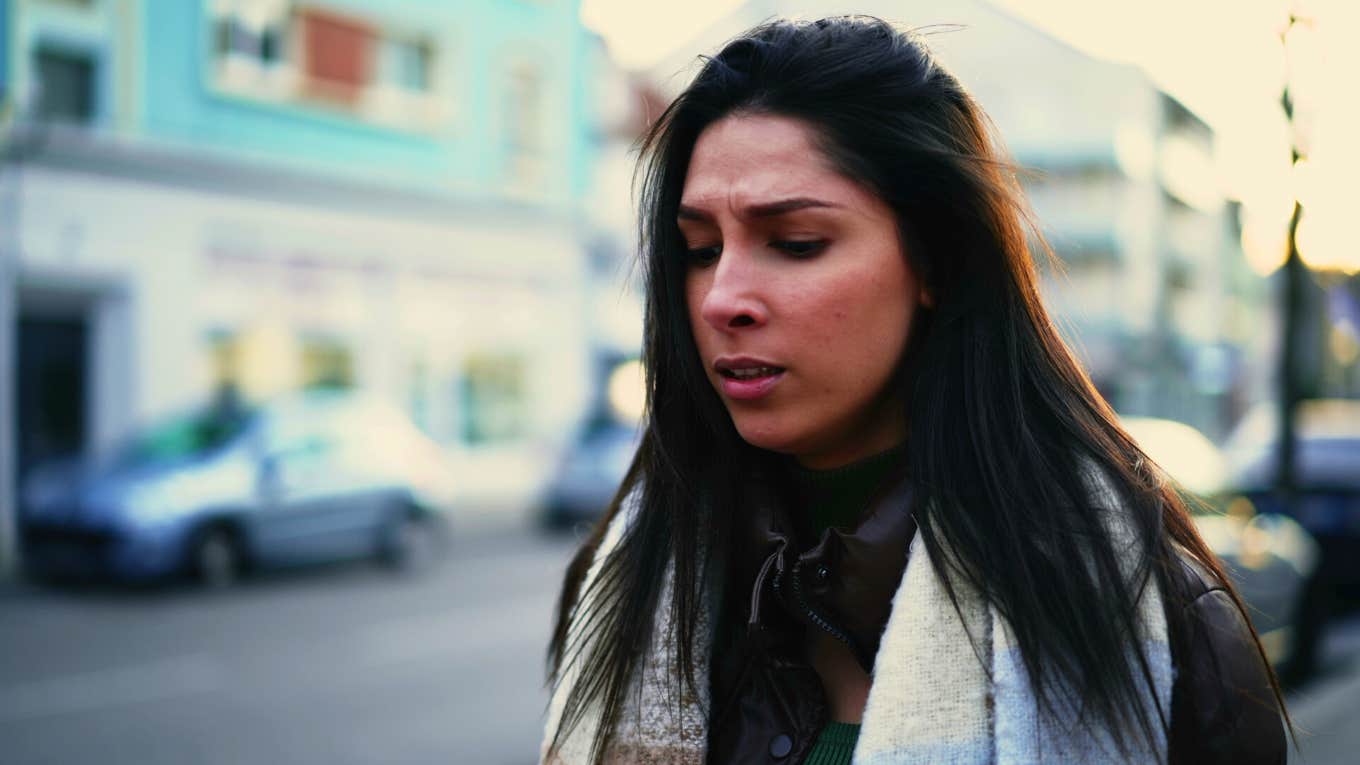 woman feeling traumatized