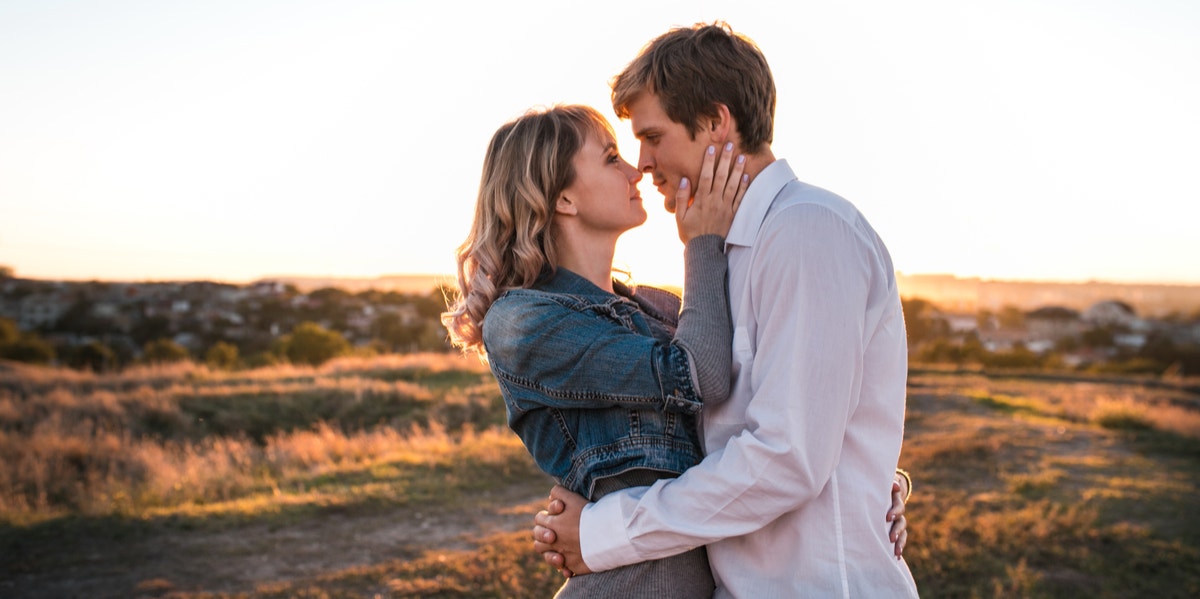 couple embracing