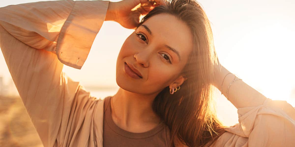 Not Ready For Relationship Confident woman alone outdoors