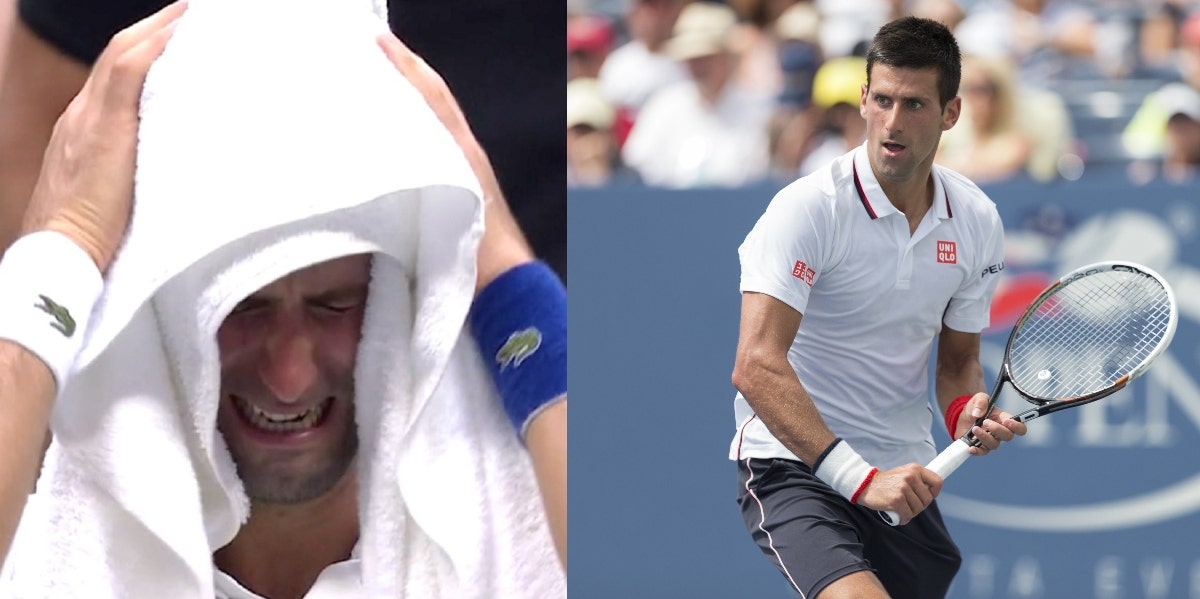 Novak Djokovic Crying At US Open