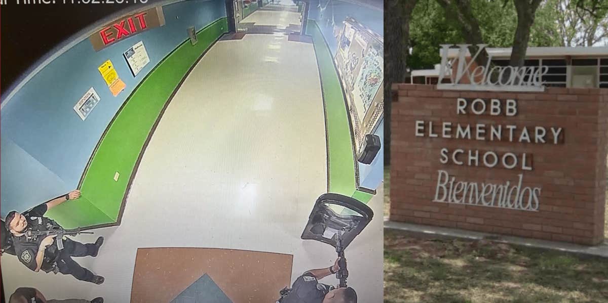 Father Of Uvalde Victim Calls Police 'Cowards' After Not Immediately Confronting Gunman officers armed inside uvalde school, robb elementary school