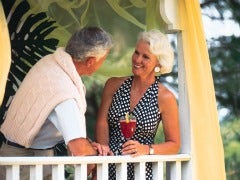 older couple summer date