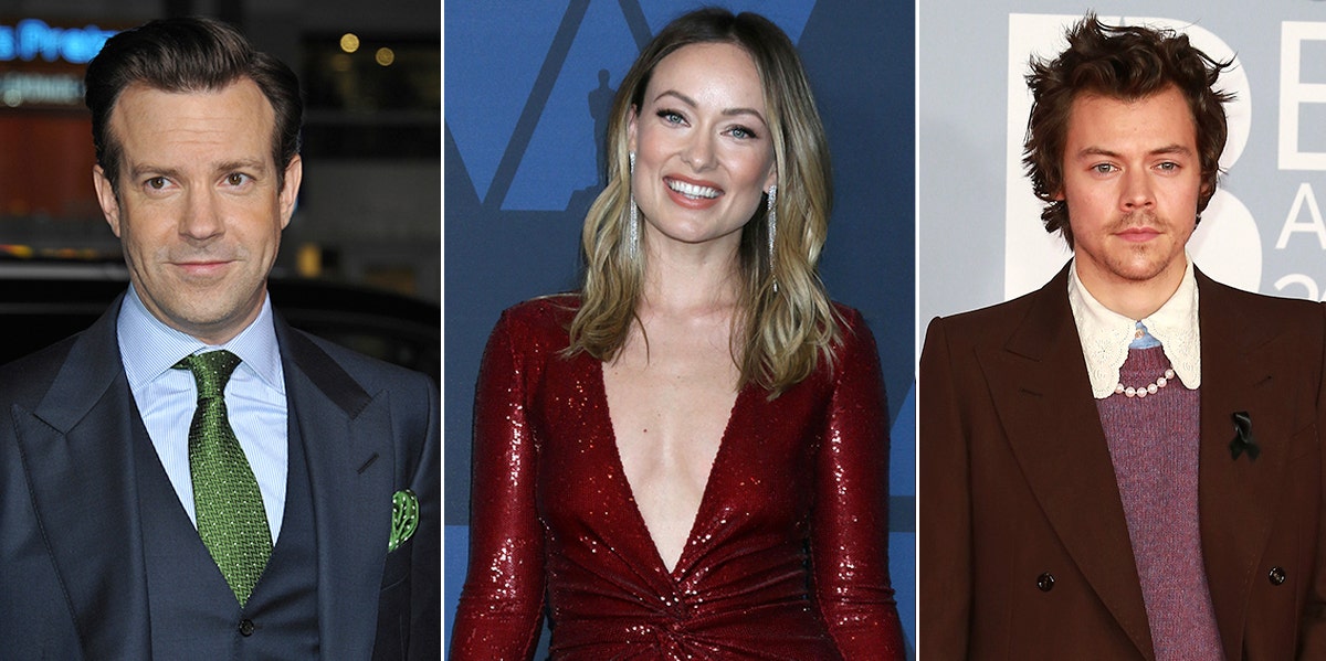 Harry Styles, Olivia Wilde, and Jason Sudeikis Harry Styles, Olivia Wilde, and Jason Sudeikis