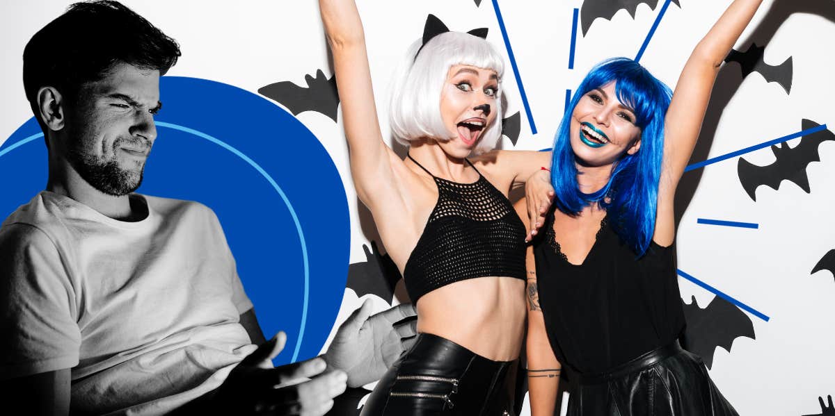 Only Jerks Shame Women For Wearing Sexy Halloween Costumes Women cheering in halloween attire