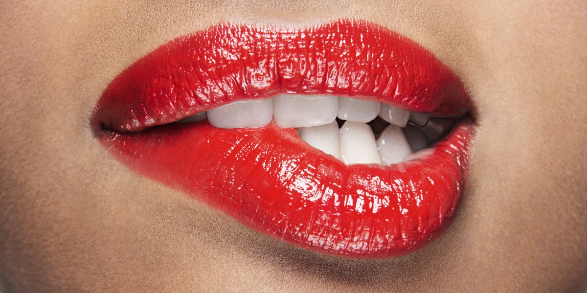 An Open Letter To My Best Friend, The Mistress lip bite red lips