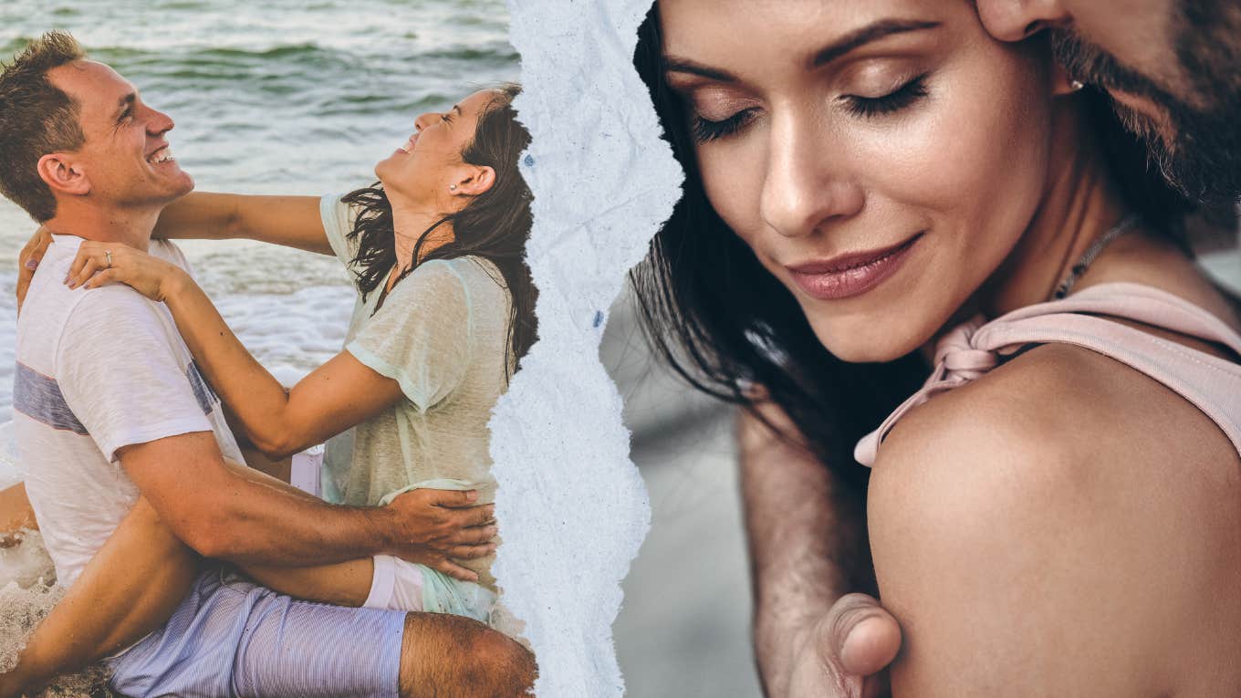 How My Open Marriage Still Has Love Couple on beach and man and woman getting intimate