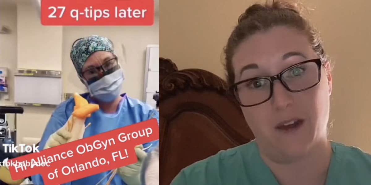 Orlando OBGYN Responds After Posting Video Claiming That Patient Needed 27 Q-Tips To Clean Her Belly Button OBGYN, hospital, q tips