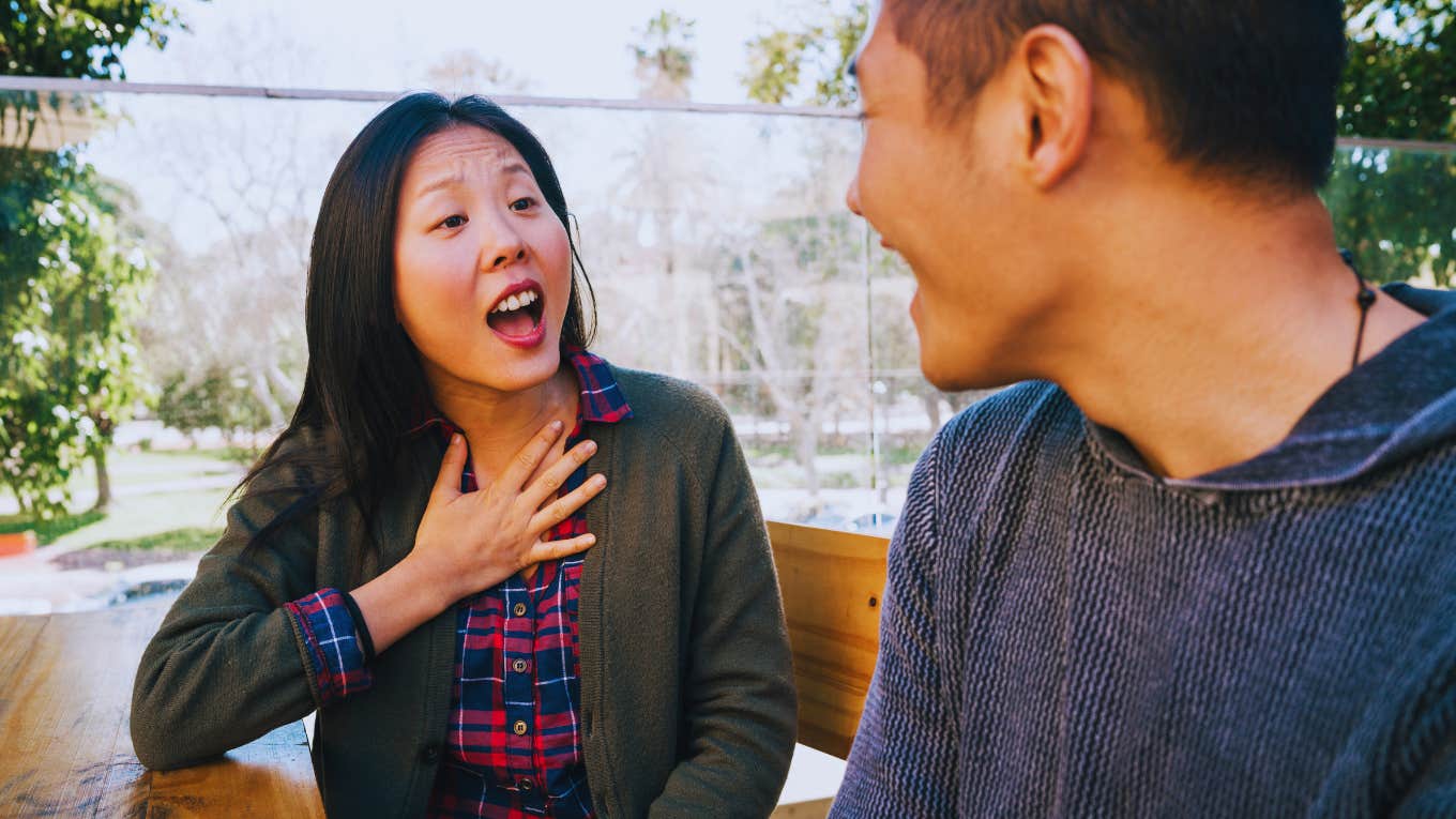 woman talking