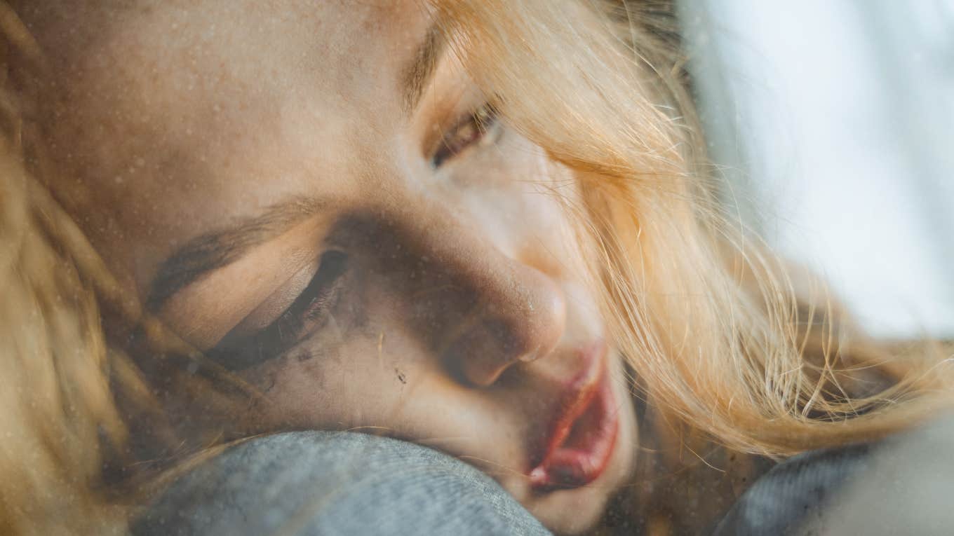 The Sneaky Ways Depression Can Make Your Body Hurt (And Why You Need To Pay Attention) Woman crying feeling depressed