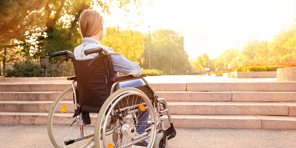 woman in wheelchair