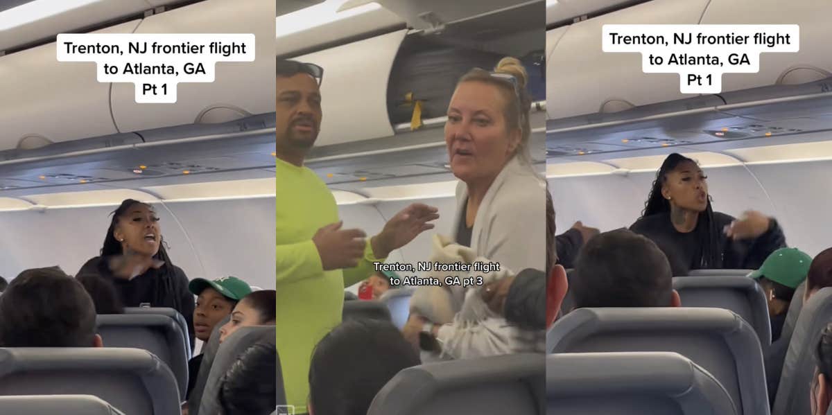 Passengers Vote To Get Woman Booted From A Flight For Yelling At Couple With Baby plane, passengers