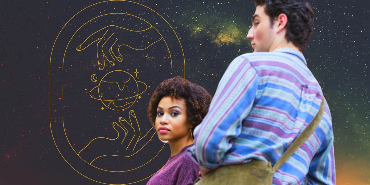 Past Life Astrology By Ascendant Sign two people woman looking at the camera