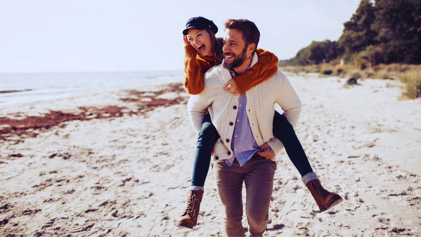 couple on beach