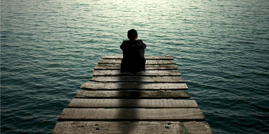 Man Taking A Time Out To Quiet Mind and Body