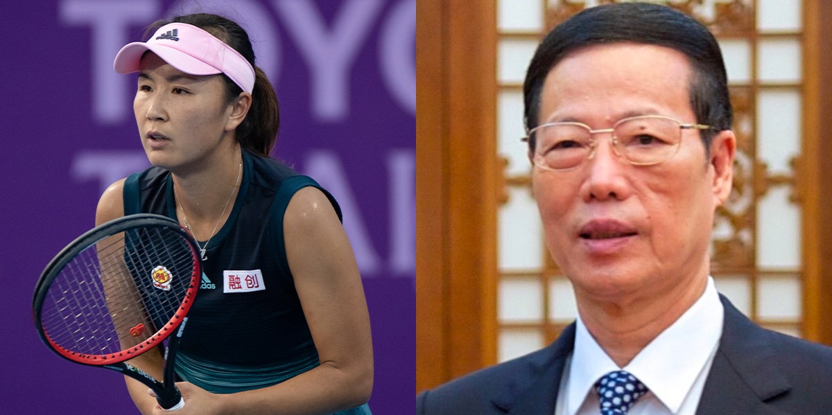 Peng Shuai and Zhang Gaoli