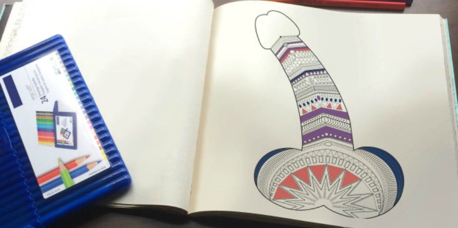 penis coloring book