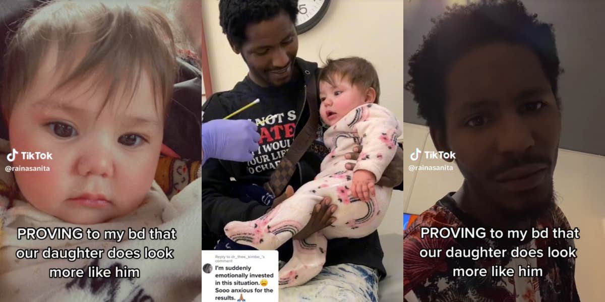 People Suggest A DNA Test After Mom Tries To 'Prove' That Her Baby Looks Just Like The Dad DNA test TikTok