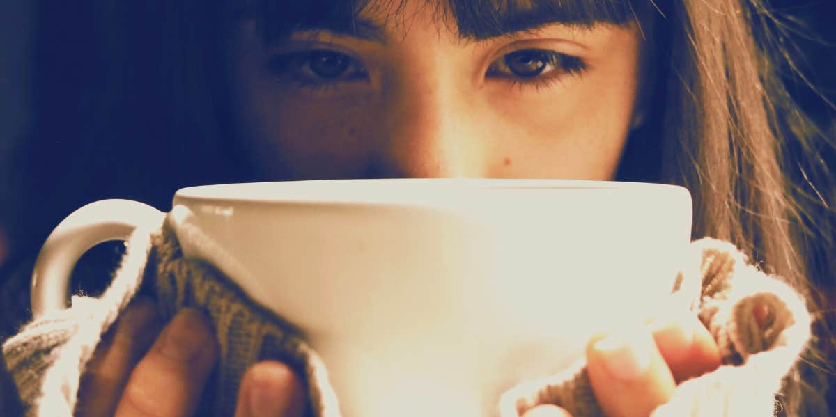 Are People Who Drink Black Coffee Psychopaths? woman with black coffee