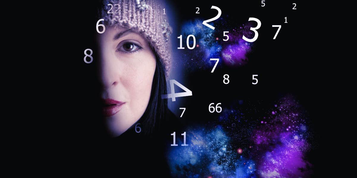 What Your Personality Number Means In Numerology & How To Calculate Yours woman with numbers