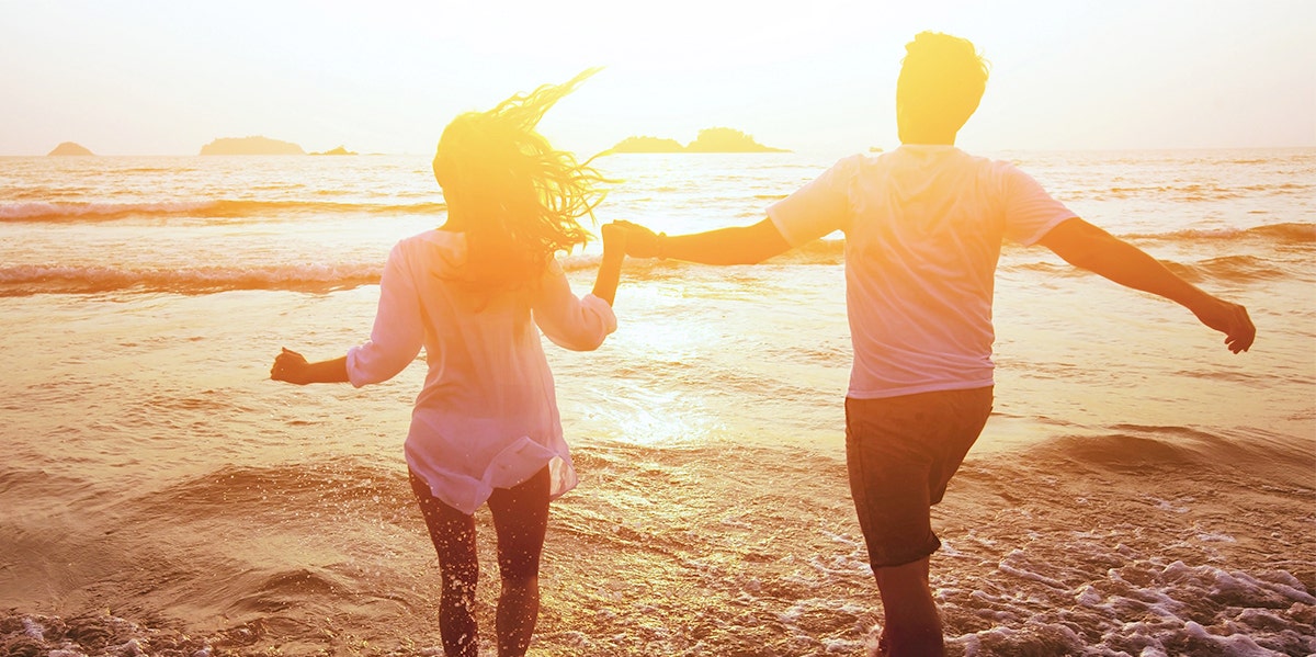 couple at the beach