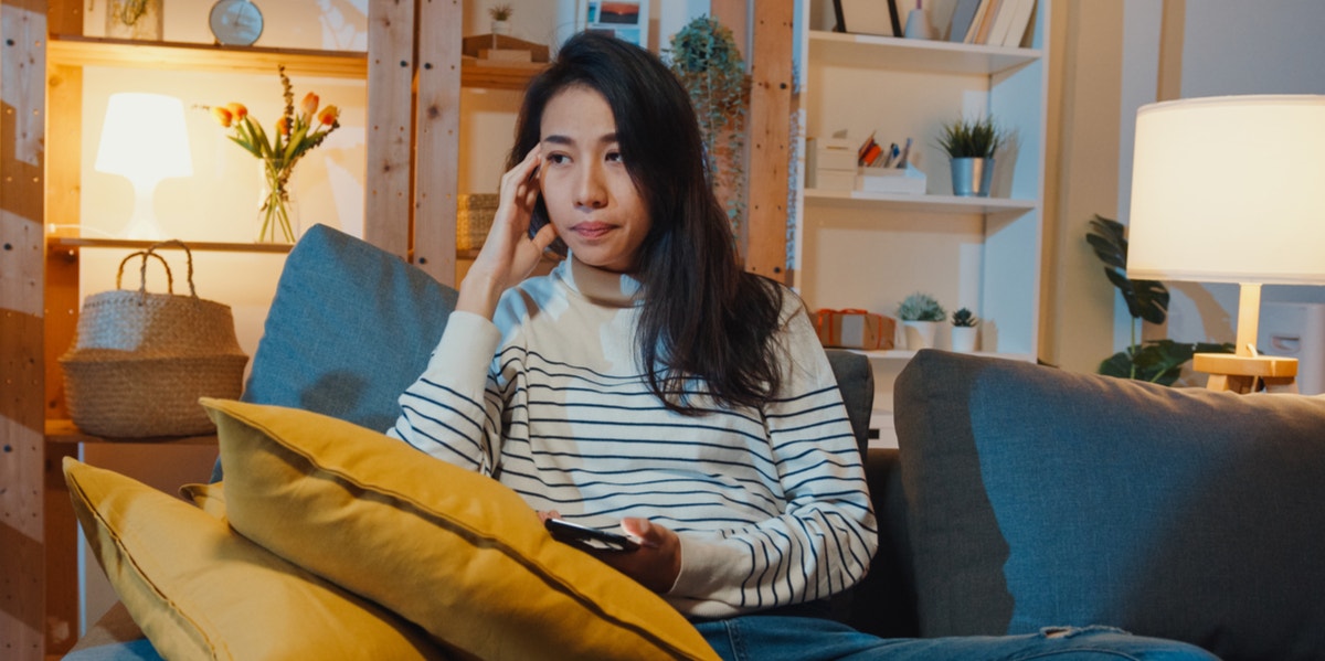 women sitting lazy