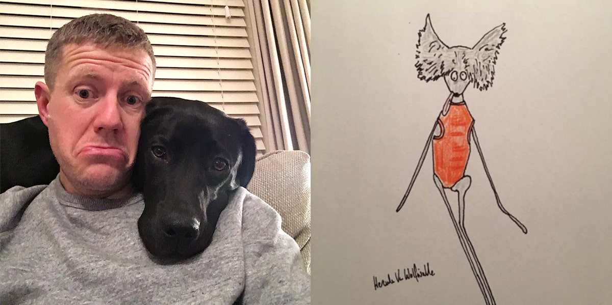 Phil Heckles and pet portrait