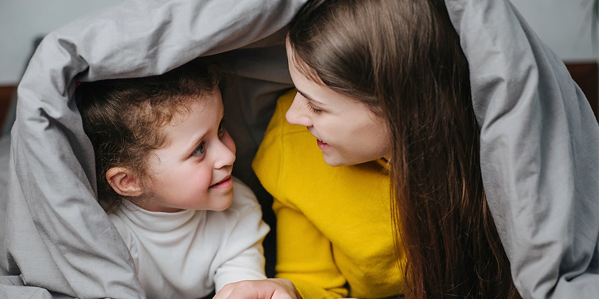 The One Phrase I Used to Teach My Kids Empathy and Kindness mom talking to daughter