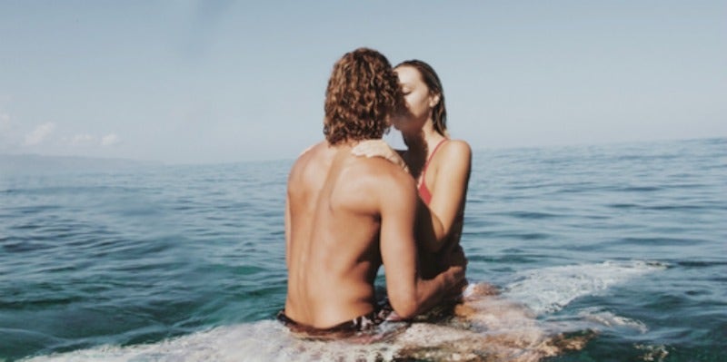 Couple in Ocean Couple in Ocean