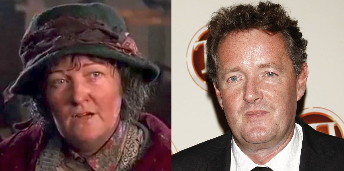 Brenda Fricker and Piers Morgan