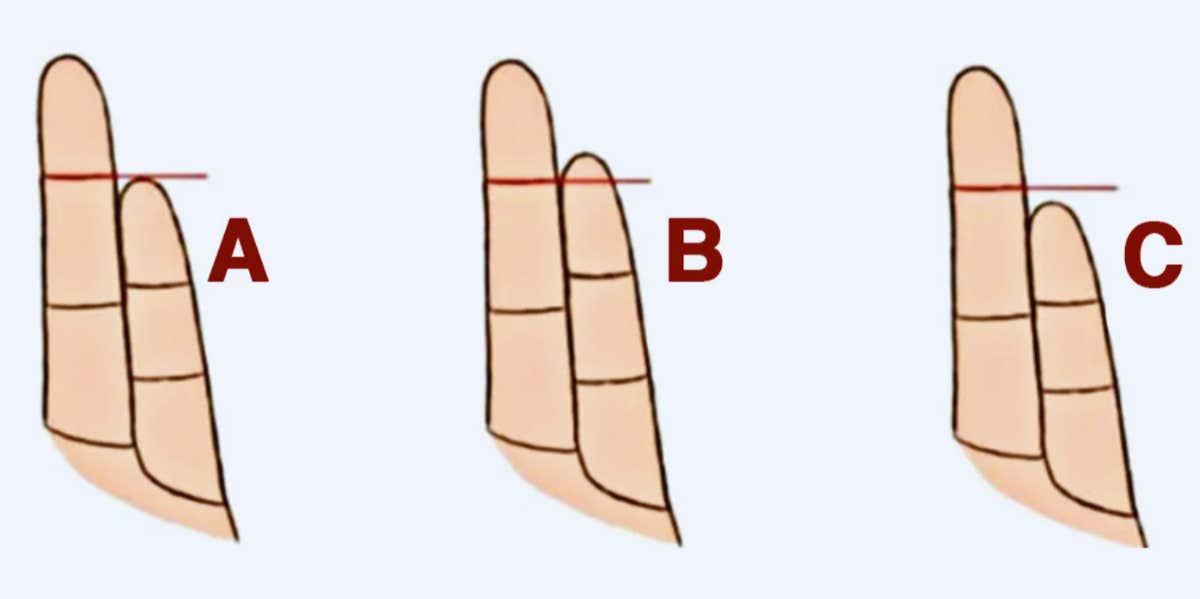pinky finger length personality type