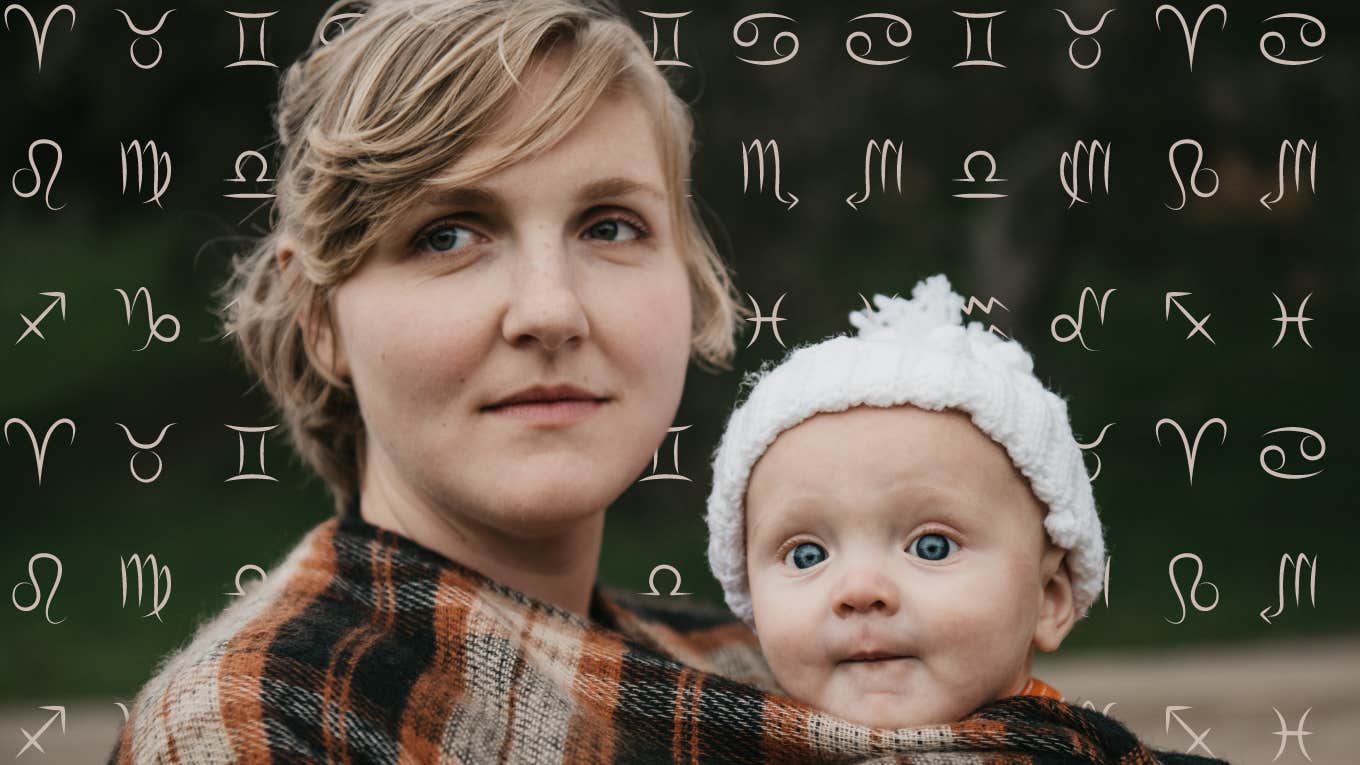 Planets In Your 4th House Reveal Your Parenting Style woman holding baby and zodiac signs
