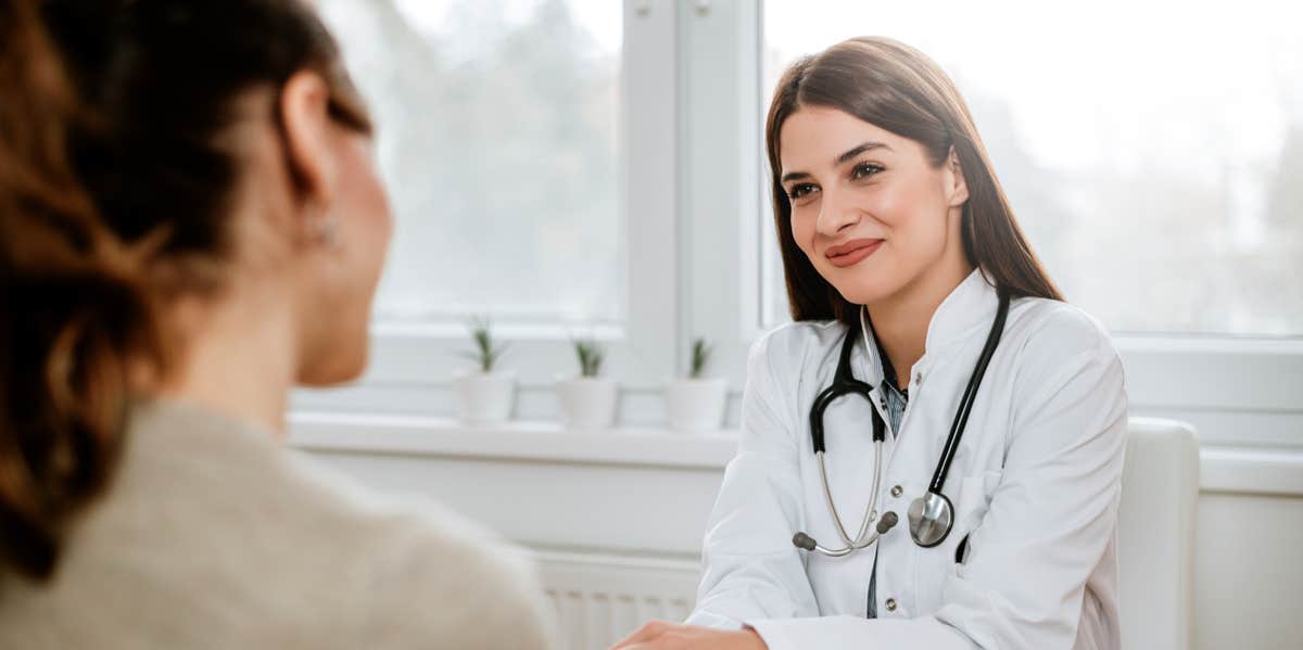 woman at doctor