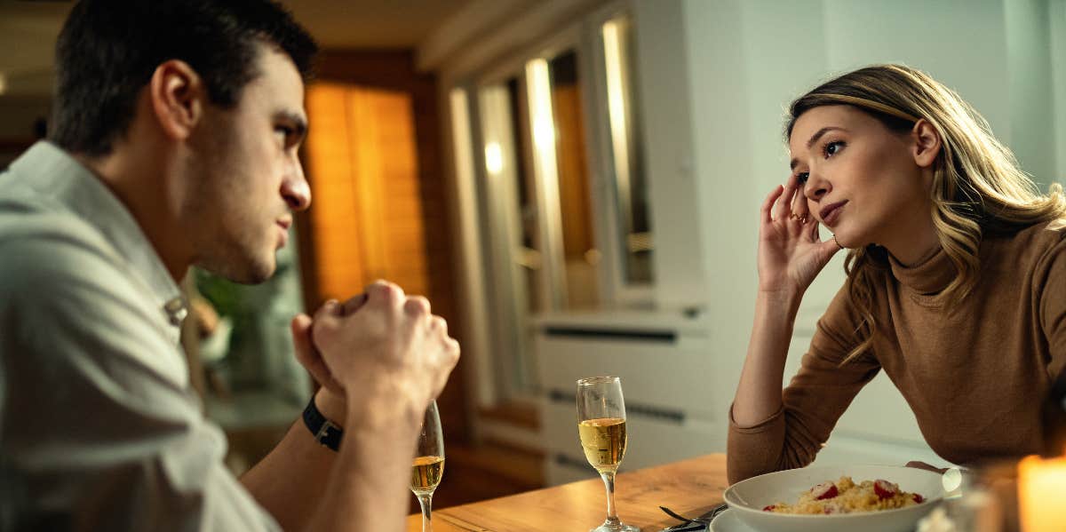 Couple at dinner