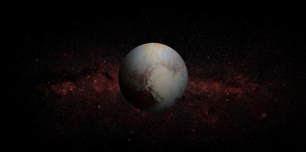 planet pluto in space