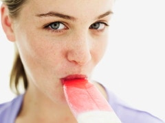 Taking The Fun Out Of Oral Fun? woman popsicle