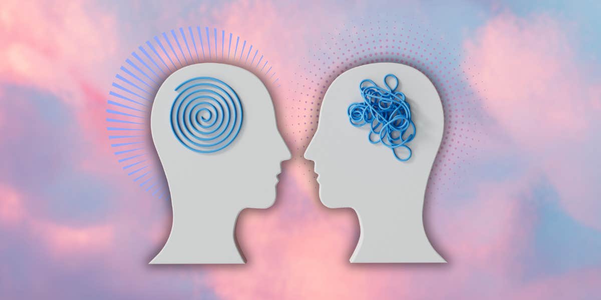 science says we should give potential partners another look two profiles facing each other
