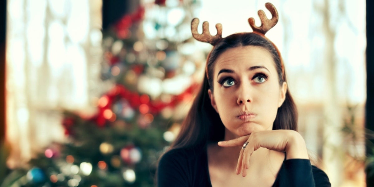 practice radical self-care woman celebrating Christmas