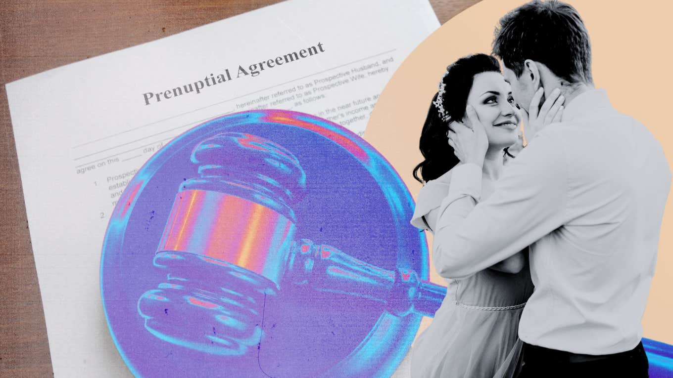 Newly engaged couple, prenuptial agreement 