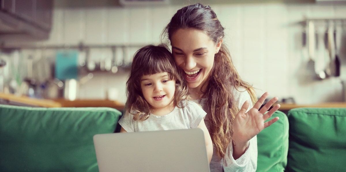 mom and child preparing for homeschooling