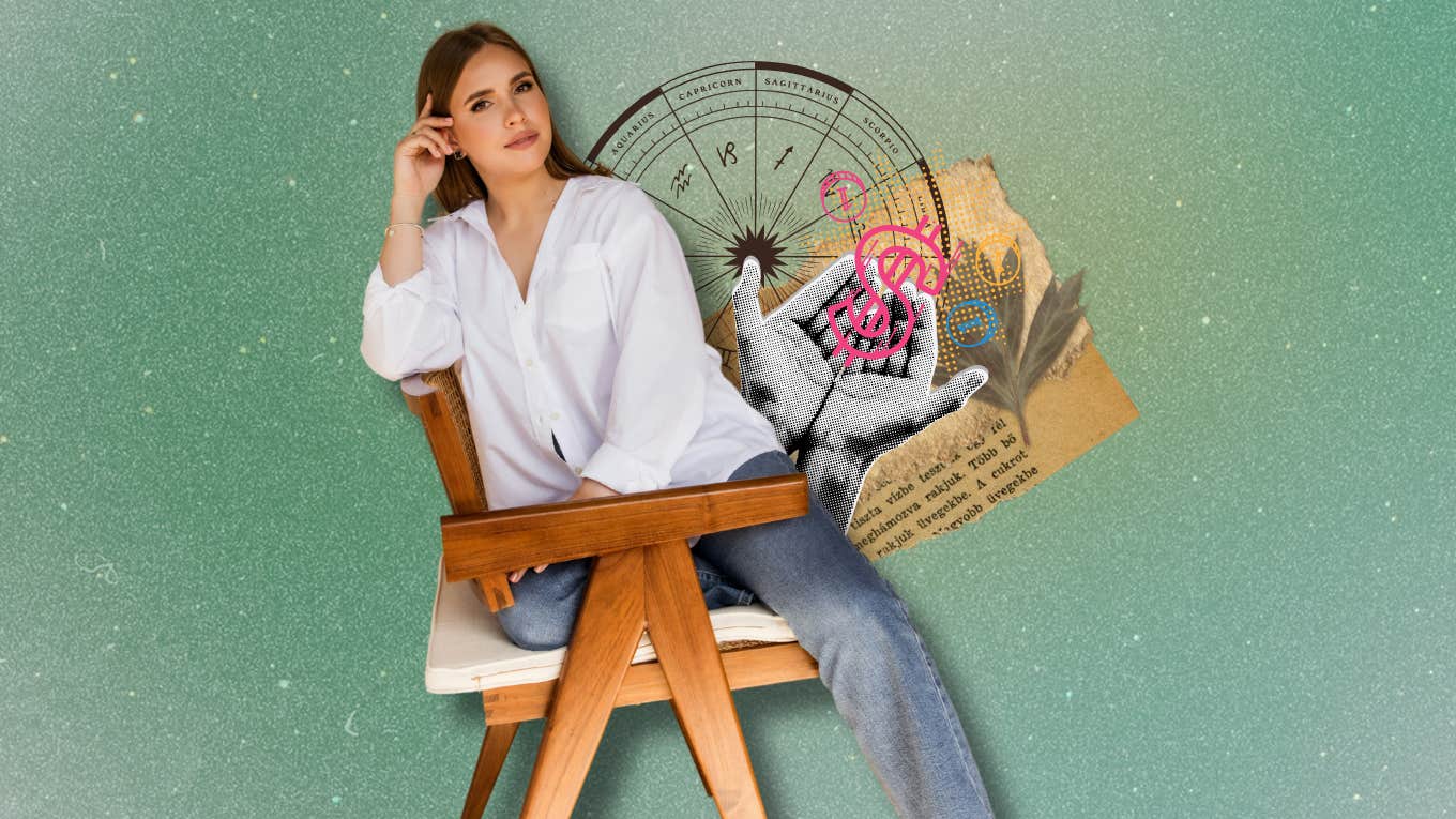 woman sitting in a chair
