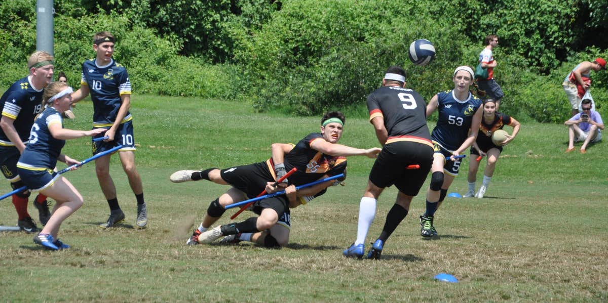 quidditch tackle quaffle bludger