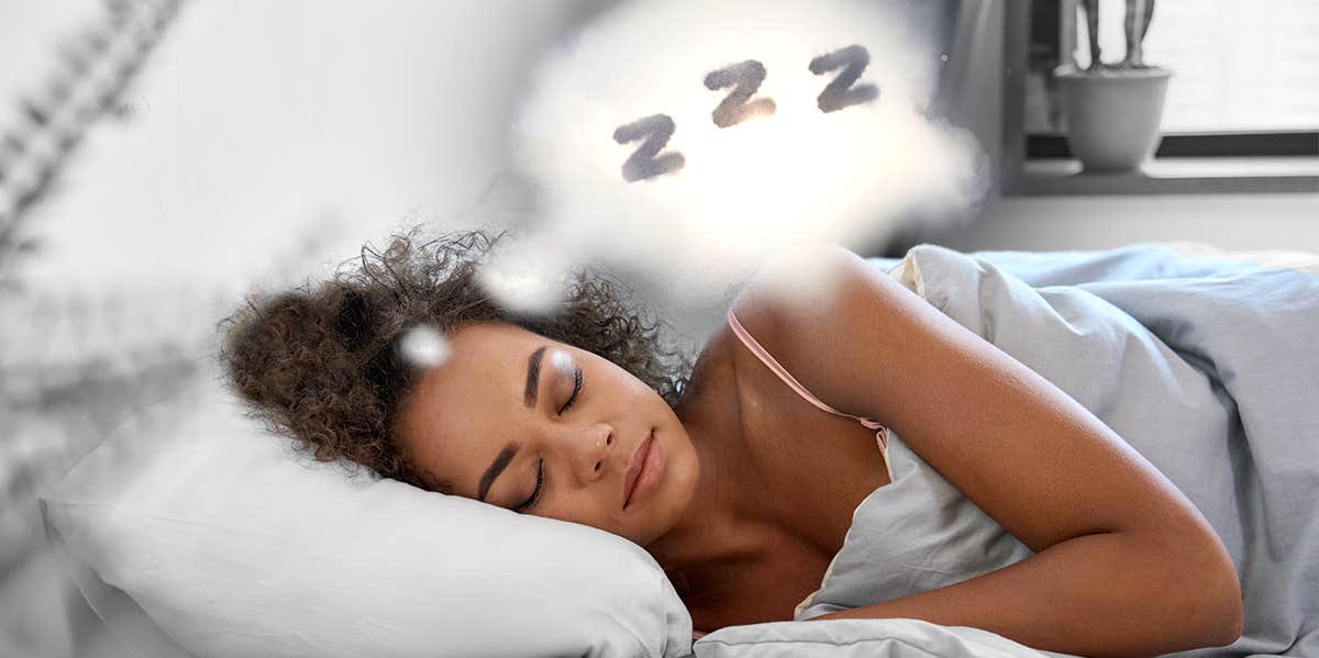 How I Learned To Quiet My Mind For The Most Peaceful Sleep Ever Woman sleeping
